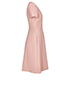 Alexander McQueen A-Line Box Pleated Dress, side view