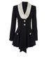 Alessandra Rich Blazer Mini Dress, &pound;350, Clothing, Black, Wool, Front view