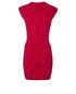 Alexander McQueen Stretchy Floral Bodycon Dress, £220, Clothing, Pink, Viscose/Wool, Back view