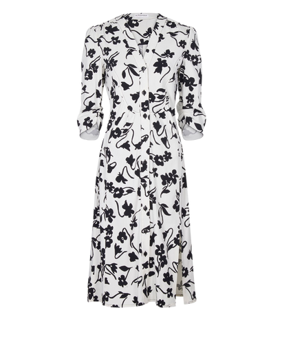 Altuzarra Flower Print Midi Dress, front view