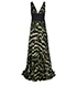 Amanda Wakeley Maxi Printed Sleeveless Gown, front view