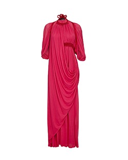 Amanda Wakeley Halter Neck Dress, Silk, Pink, UK 12