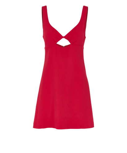 Ami Paris Cut Out Dress, &pound;80, Clothing, Red, Viscose, Front view