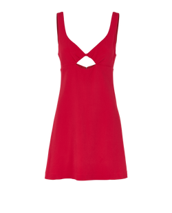 Ami Paris Cut Out Dress, Viscose, Red, UK12, 2*