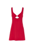 Ami Paris Cut Out Dress, &pound;80, Clothing, Red, Viscose, Front view