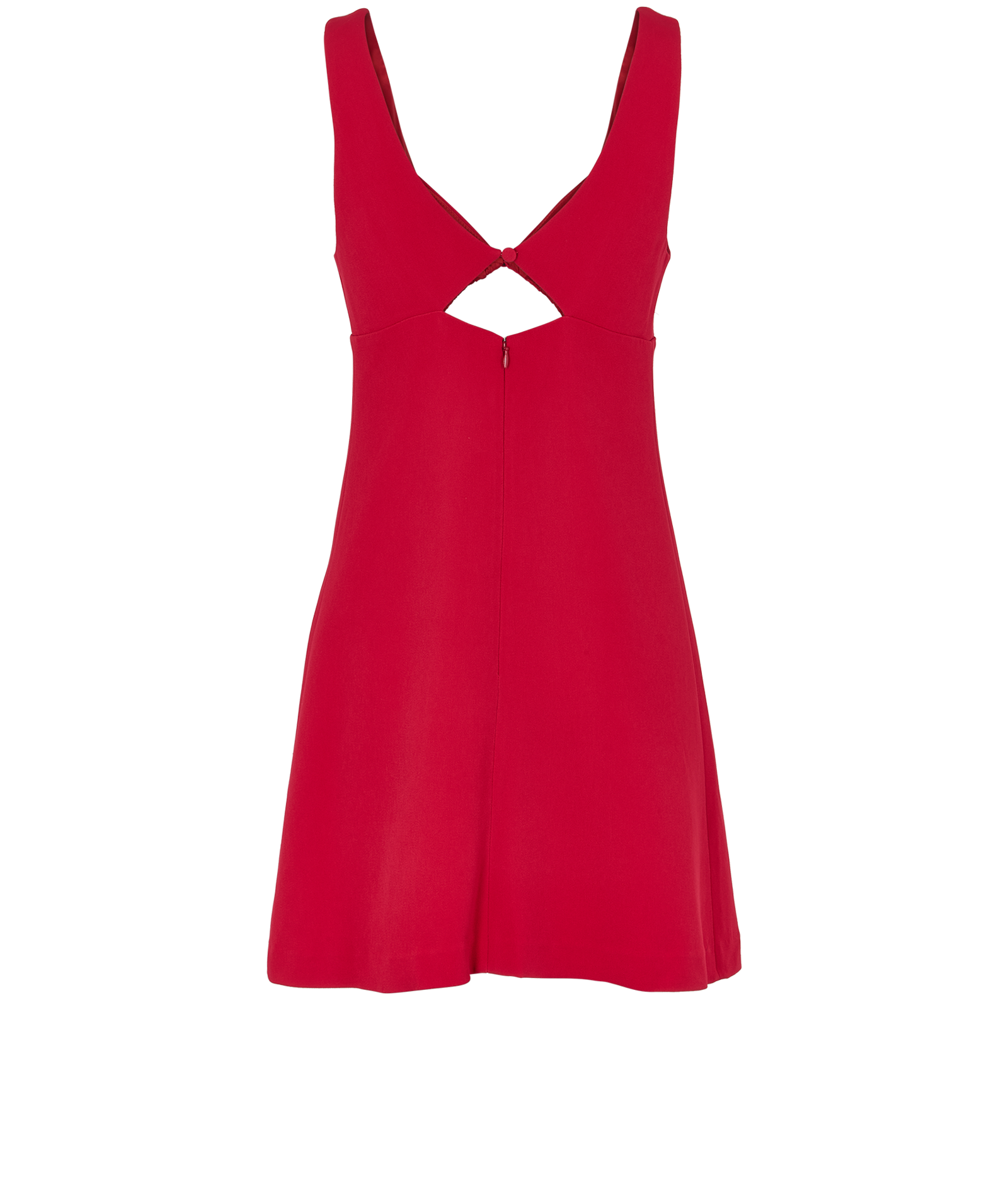 Ami Paris Cut Out Dress, &pound;80, Clothing, Red, Viscose, Back view