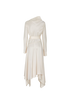 J.W. Anderson Double Faced Satin Tie Midi Dress, back view