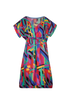 A.P.C. Printed Short Sleeve Dress, front view