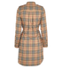 Burberry Tie-Waist Check Dress, &pound;295, Clothing, Beige, Cotton, Back view