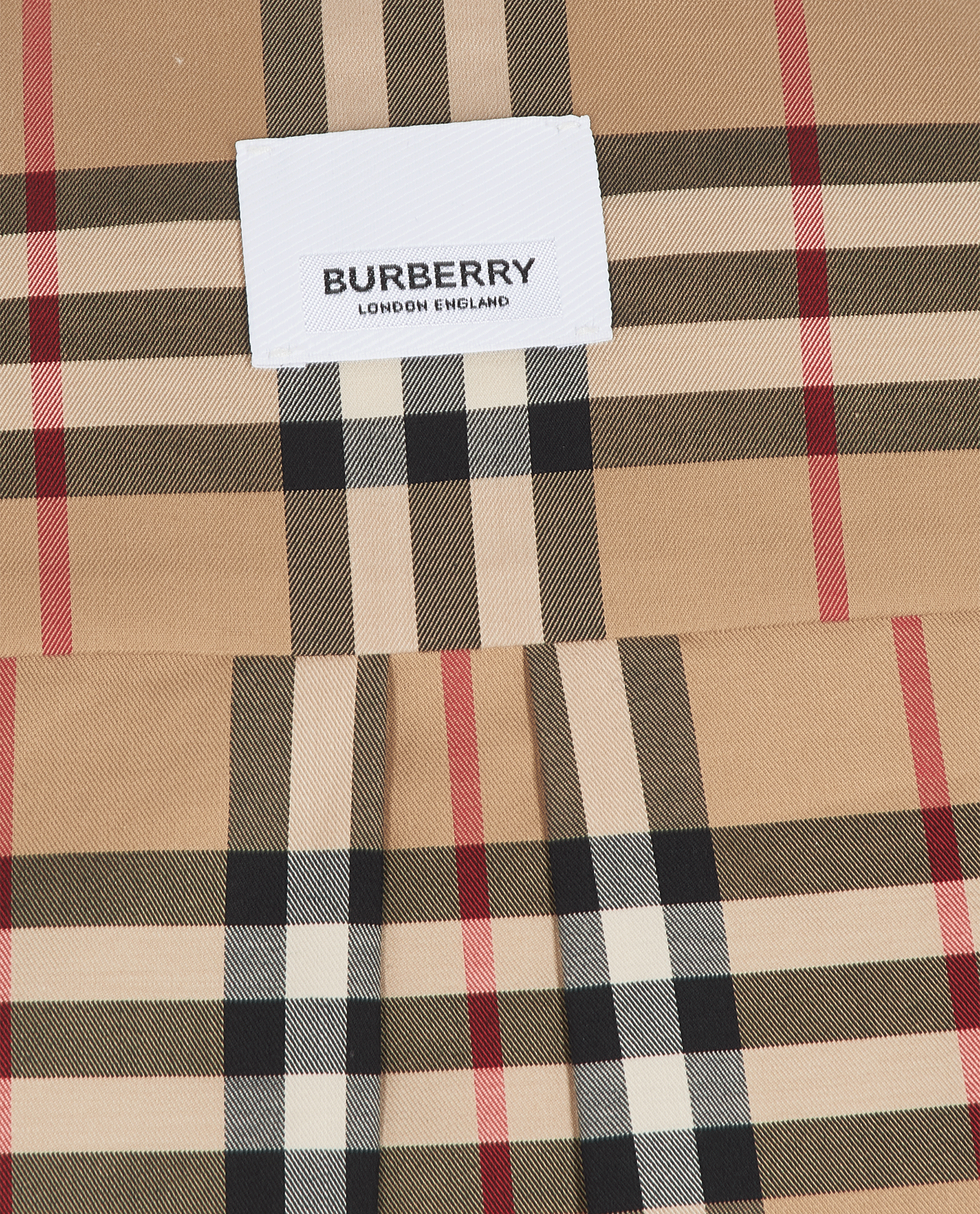 Burberry Tie-Waist Check Dress, &pound;295, Clothing, Beige, Cotton, Other view