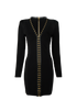 Balmain Hook And Eye Mini Dress, front view