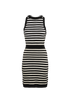 Balmain Knit Stripes Dress, front view