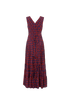 Balenciaga Nicolas Gresquiere Floral Maxi Dress, £250, Clothing, Blue/Red, Silk, Back view