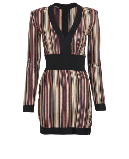 Balmain Striped Dress, front view