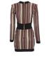 Balmain Striped Dress, back view