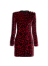 Balmain Leopard Print Mini Dress, front view