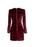 Balmain Leopard Print Mini Dress, back view