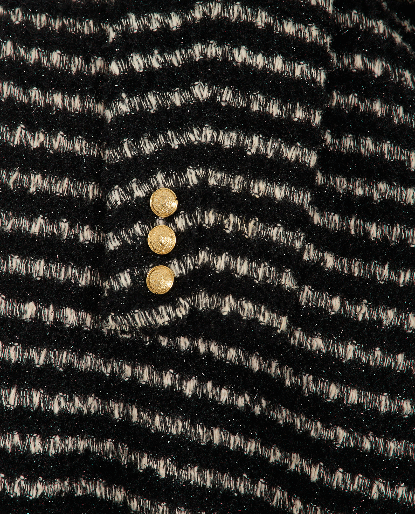 Balmain Striped Sparkle Tweed Dress, &pound;190, Clothing, Cotton/Polyester (Polymer)/Tweed, Other view