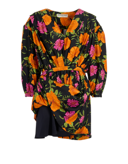 Balenciaga Floral Dress, Poly, Multi, UK8, 2*