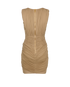 Balmain Ruched Stretch Dress, back view