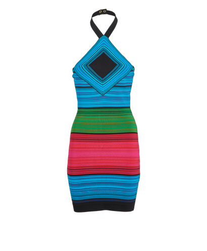 Balmain Mini Striped Dress, front view