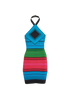 Balmain Mini Striped Dress, front view