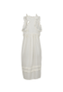 Balenciaga Ruffled Polka Dot Sleeveless Dress, &pound;140, Clothing, White, Silk, Back view
