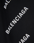 Balenciaga Logo Long Sleeve Dress, other view