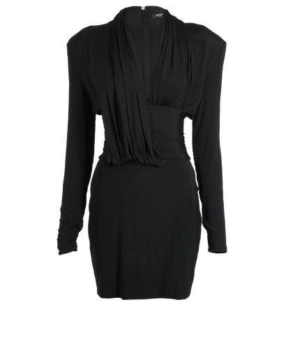 Balmain Ruched Dress, front view