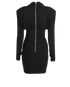 Balmain Ruched Dress, back view