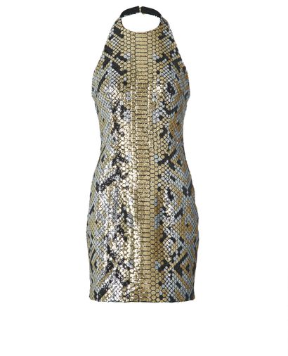 Balmain Halter Neck, &pound;250, Clothing, Black/Gold, Polyester (Polymer), Front view