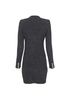 Balmain Shimmer Bodycon Dress, back view