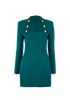 Balmain Square Neck Mini Dress, front view