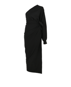 Balenciaga Body Wrap Dress, Viscose, Black, UK10, 3*