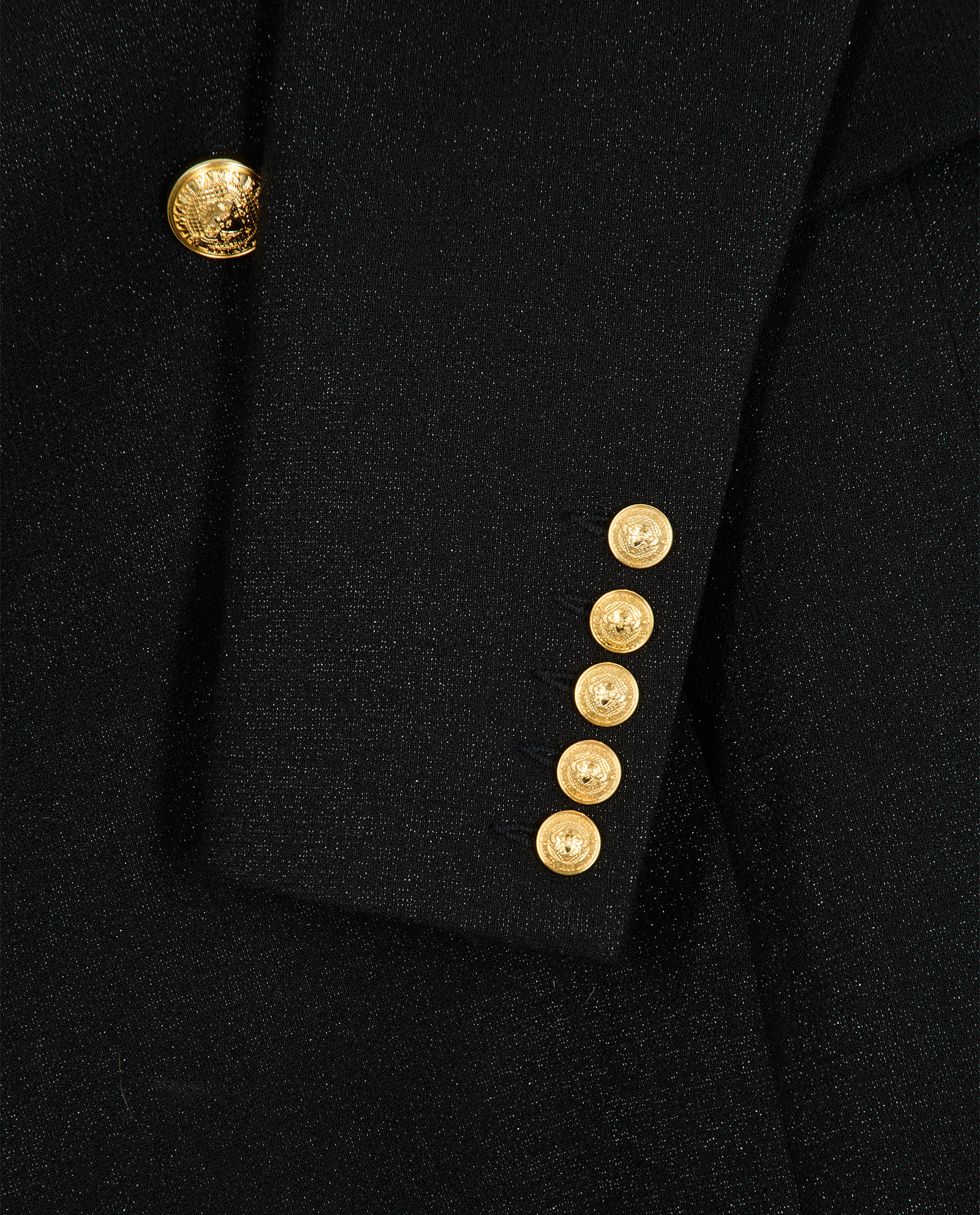 Balmain Zipped Double Breasted Jacket Dress, &pound;520, Clothing, Black, Wool, Other view