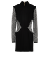 Balmain Mesh Cutout Dress, front view