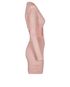 Balmain Pink Fitted Mini Dress, side view