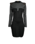 Balmain Mini Dress, &pound;220, Clothing, Black, Viscose, Front view