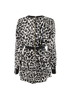 Balmain Animal Print Mini Dress, back view