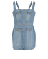 Balmain Denim Mini Dress, front view