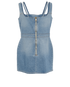 Balmain Denim Mini Dress, back view