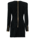 Balmain Monogram Mini Dress, back view