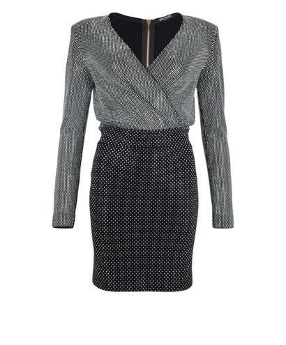 Balmain Studded Mini Dress, front view