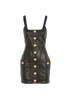 Balmain Buttoned Mini Dress, front view