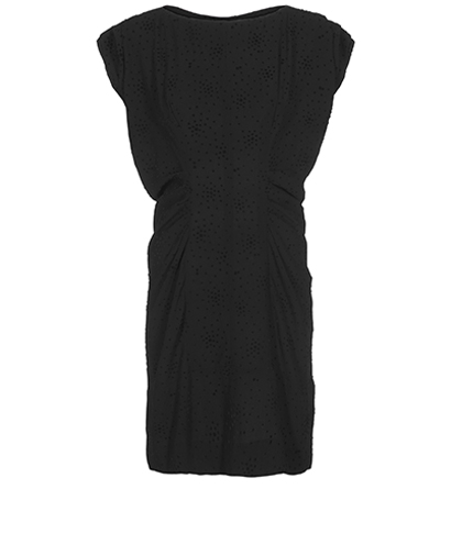 Balenciaga Velvet Spotted Dress, front view