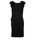 Prada Black Bow Shoulder Dress, front view