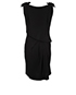 Prada Black Bow Shoulder Dress, back view