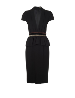 Bottega Veneta Dress, Black/Multi, Triacetate, UK 8, 2*