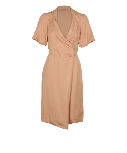 Bottega Veneta Vintage Midi Dress, &pound;90, Clothing, Nude, Silk, Front view