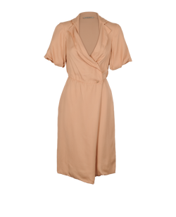 Bottega Veneta Vintage Midi Dress, Silk, Nude, UK10, 2*